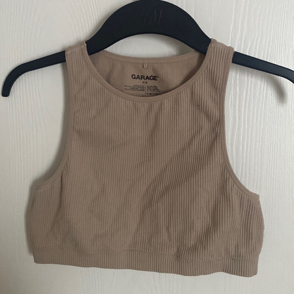 Garage slim fitted workout tank